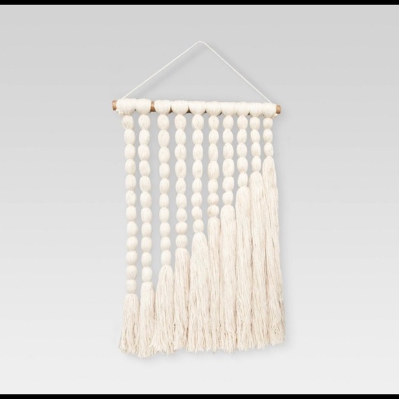 18" x 24" Hand Made Cotton Wall Art Cream - Opalhouse - Picture 3 of 5